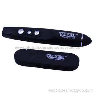 Wireless Red Laser Presenter with Plug-and-play Function, Low-power